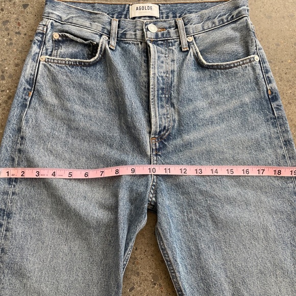 AGOLDE Blue 90's Pinch Waist High-Rise Straight Jeans size 25 - Picture 8 of 12